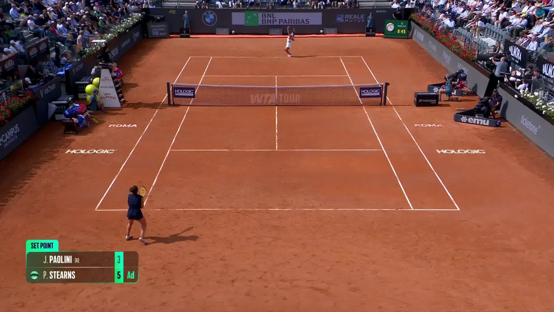IBI 25, semifinale WTA: HL Paolini-Stearns