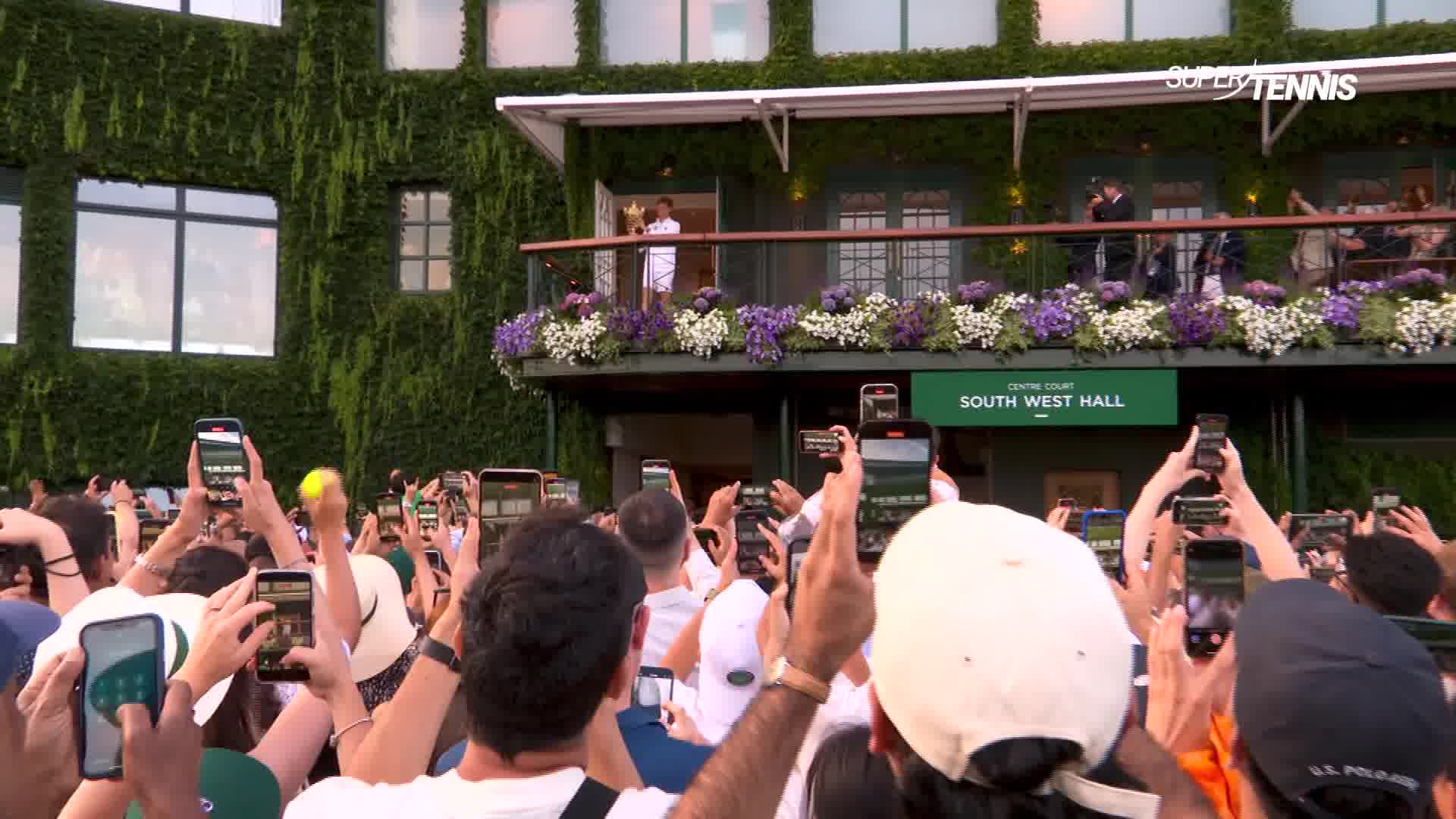 Wimbledon Sinner affaccio