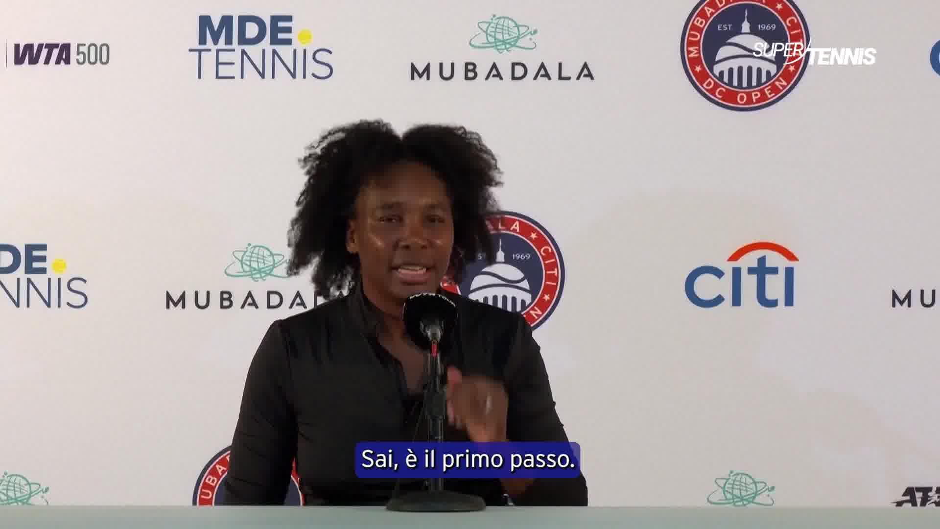 Venus Williams: "Non c'è limite alla ricerca dell'eccellenza"