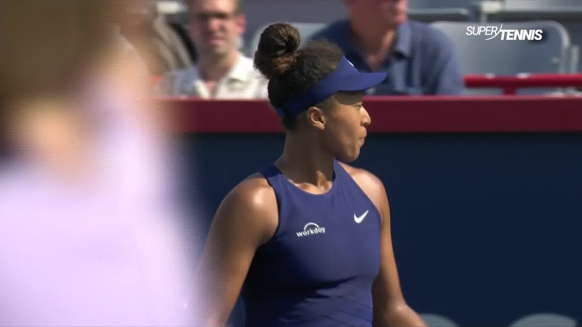 WTA Montreal, primo turno: highlights Arseneault-Osaka
