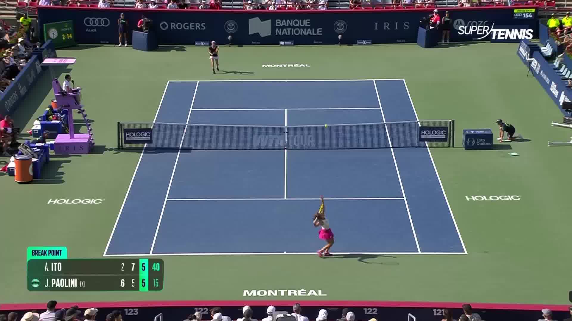 WTA 1000 Montreal, 2°T: Paolini-Ito, gli highlights