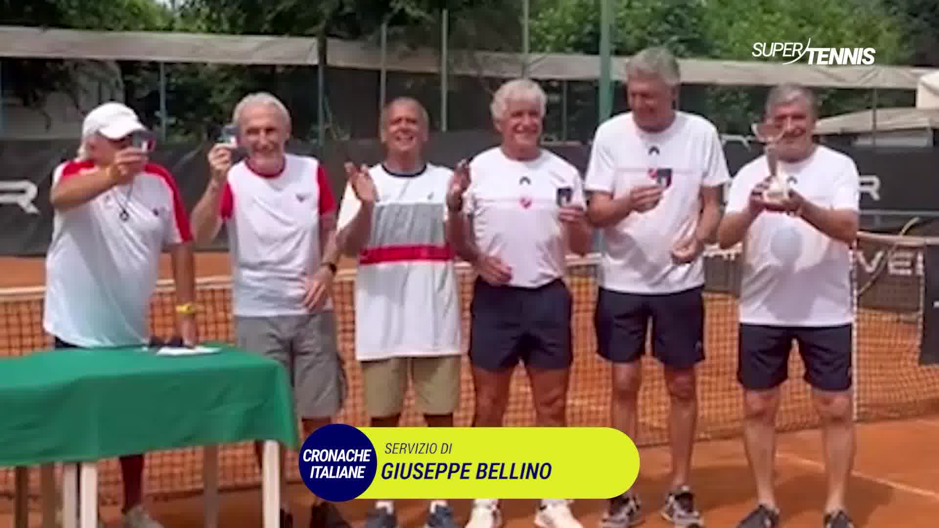 Bari festeggia lo Scudetto maschile Over 70