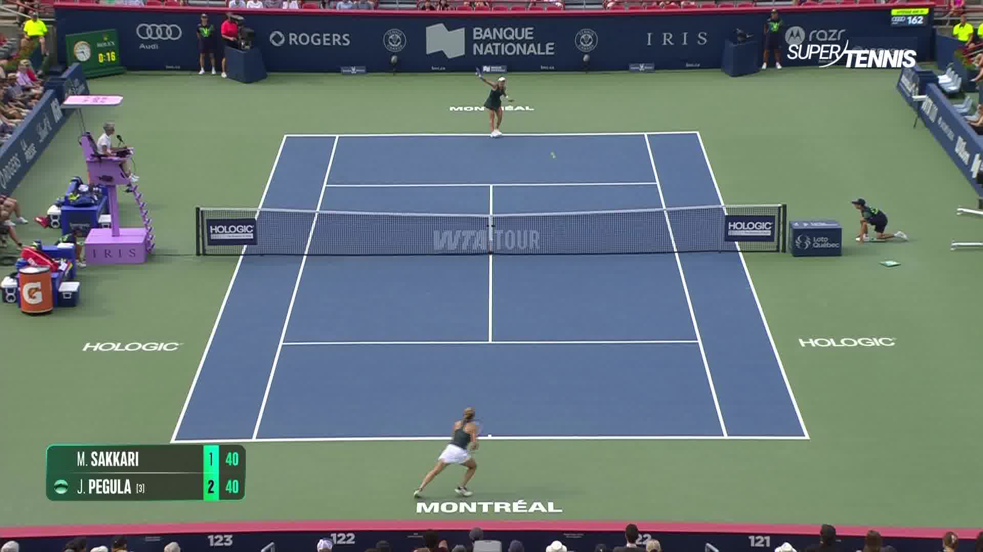 WTA 1000 Montreal, 2°T: Sakkari-Pegula, gli highlights