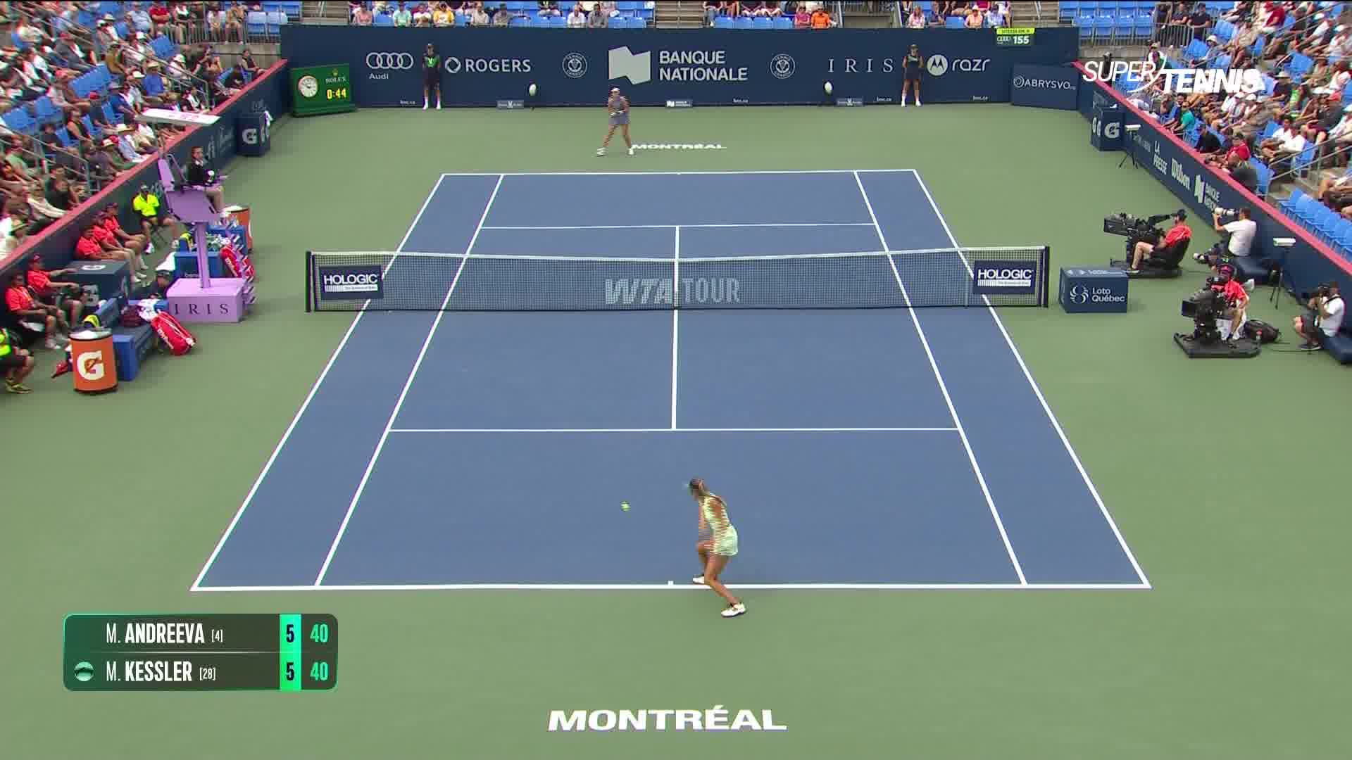 WTA 1000 Montreal, 3° T: Kessler-Andreeva, gli highlights