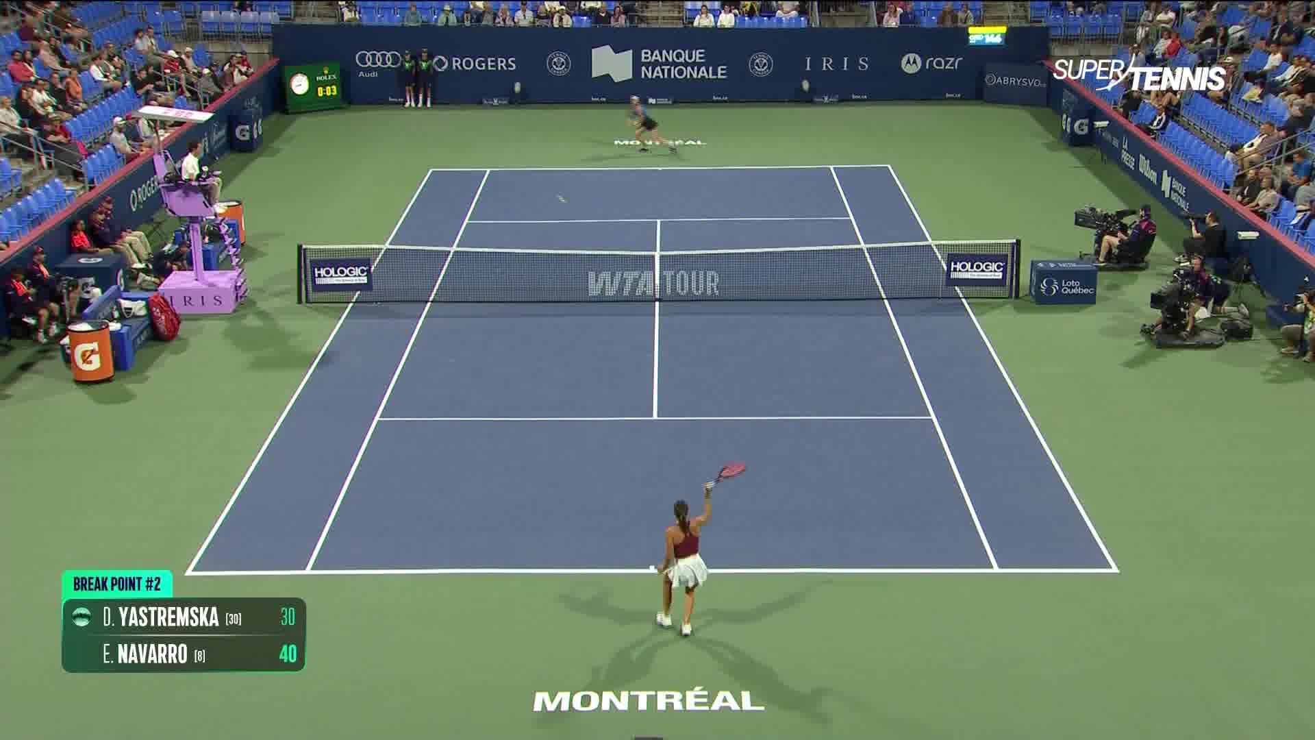 WTA 1000 Montreal, 3° T: Navarro-Yastremska, gli highlights