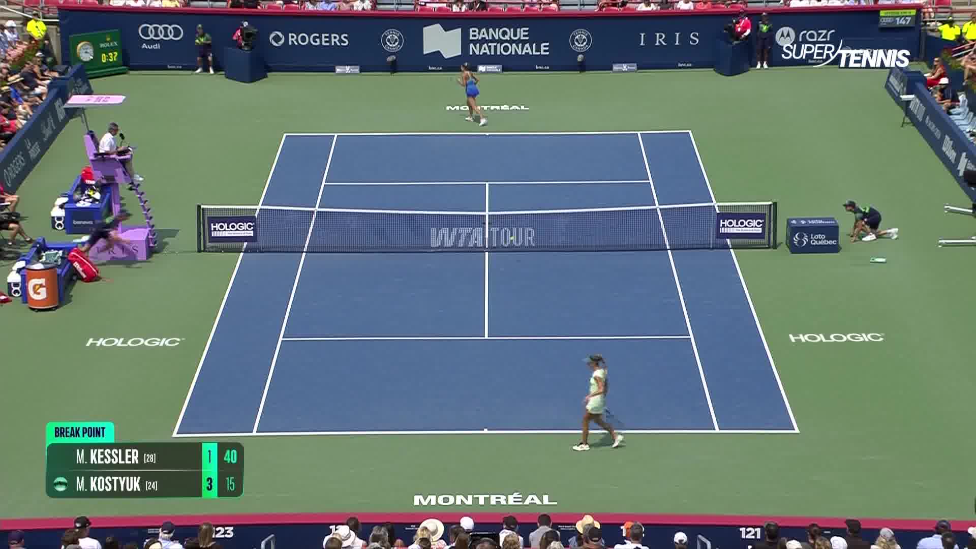 WTA 1000 Montreal, 8vi: Kessler-Kostyuk gli highlights
