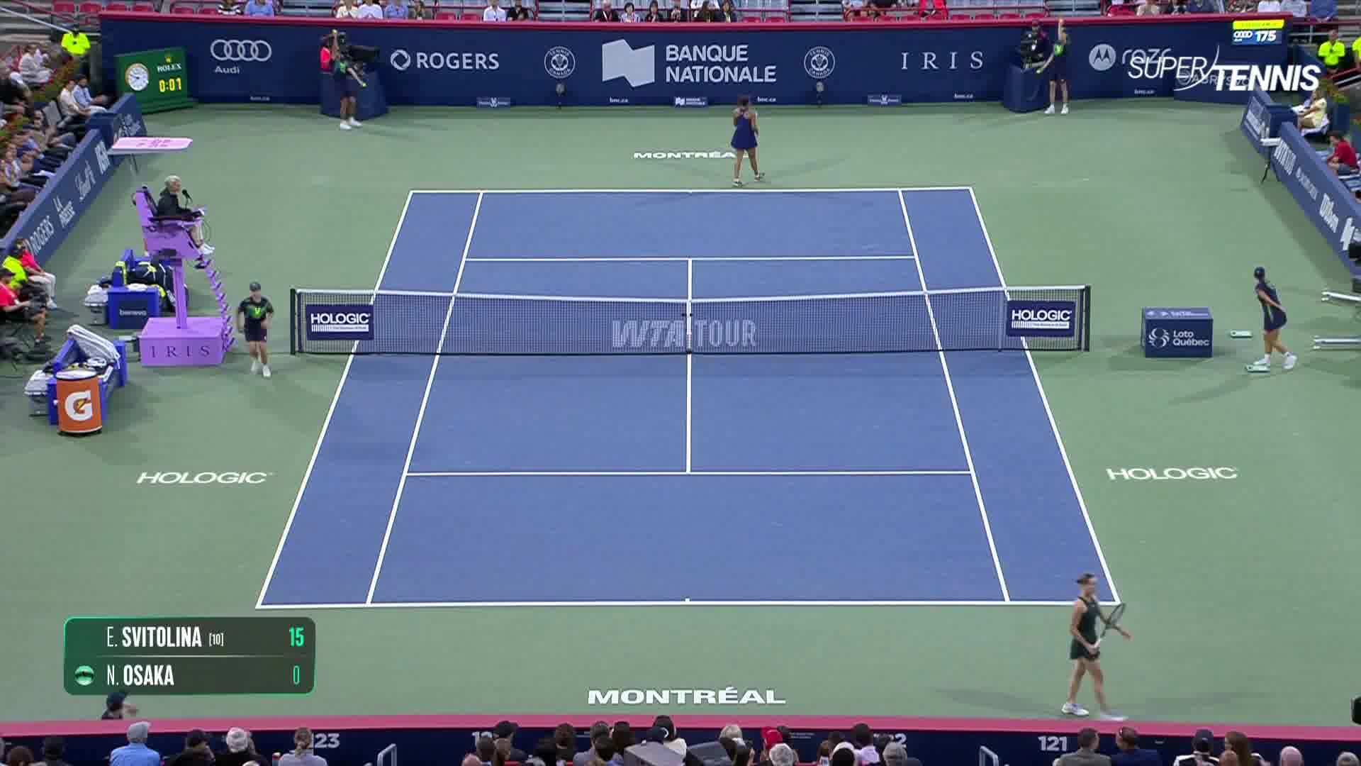 WTA 1000 Montreal, QF: Osaka-Svitolina, gli highlights