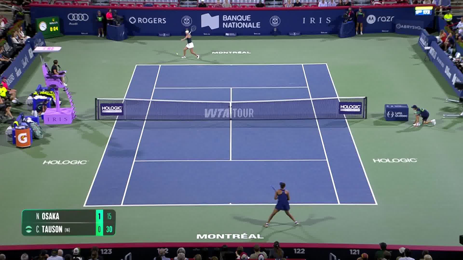 WTA 1000 Montreal, SF: Osaka-Tauson, gli highlights