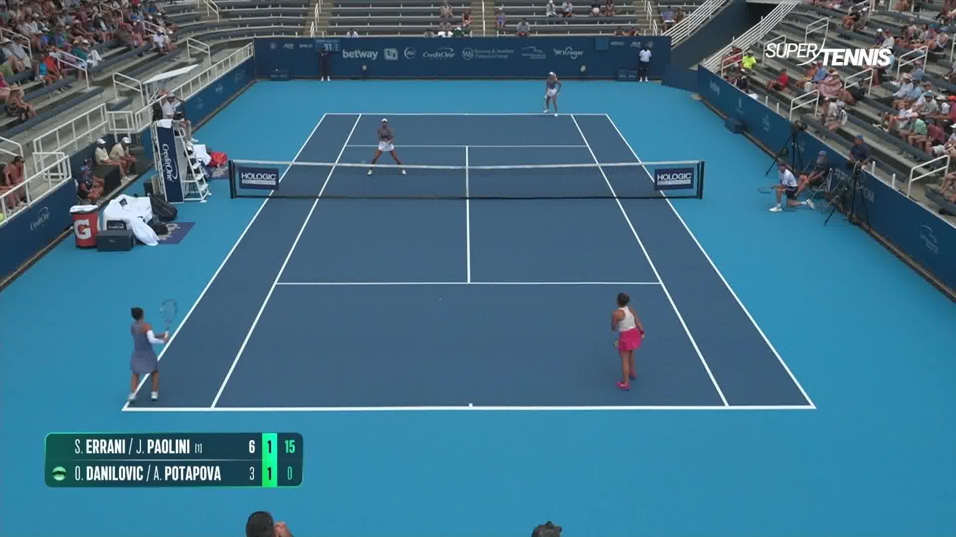 HL ERRANI/PAOLINI VS DANILOVIC/POTAPOVA