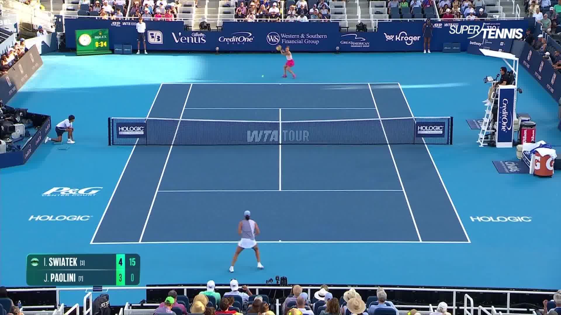 WTA Cincinnati, finale: highlights Paolini-Swiatek