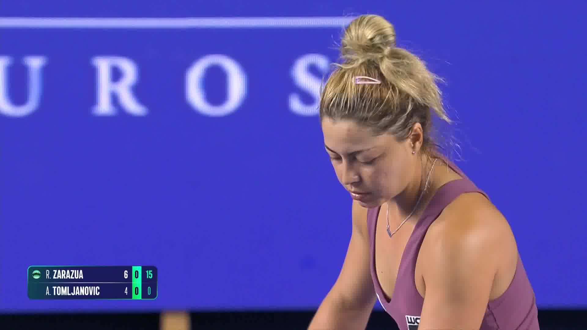 WTA Monterrey 1° turno: highlights Zarazua-Tomljanovic
