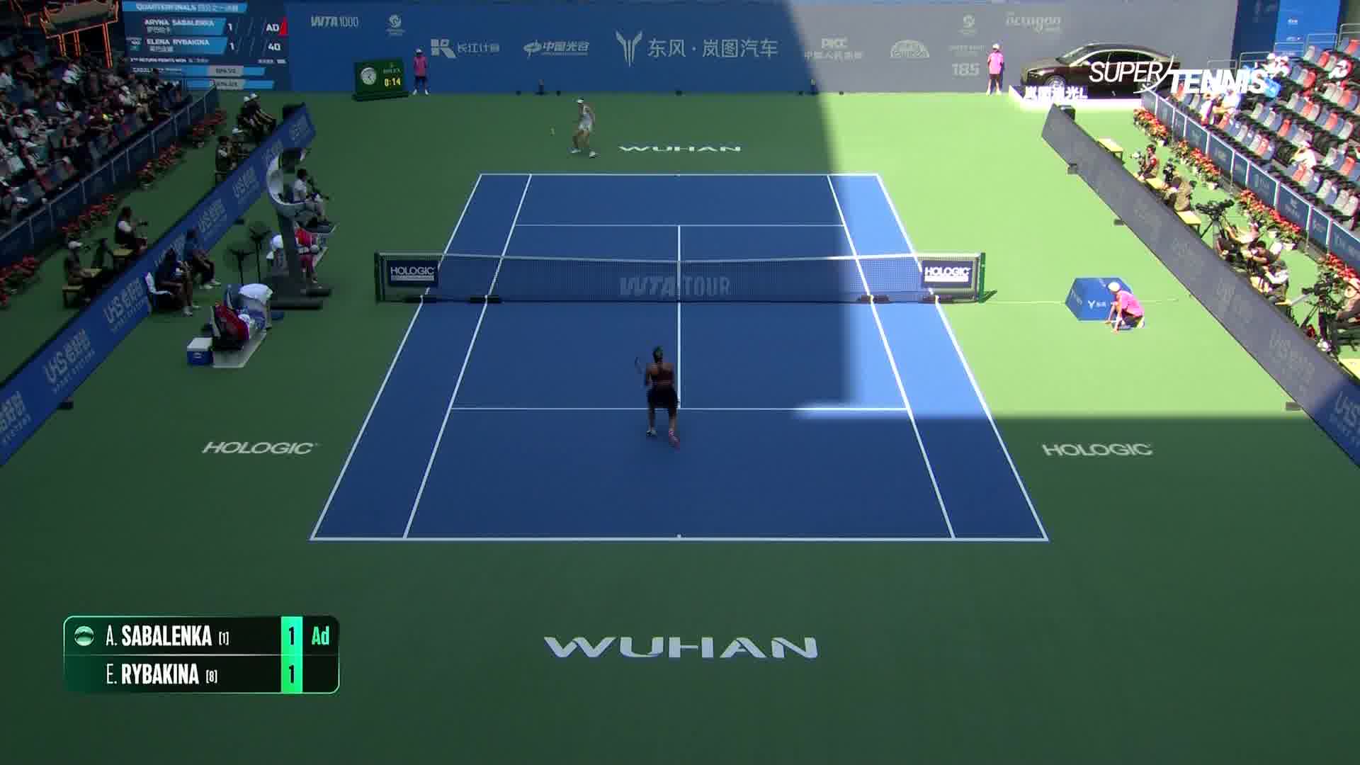 WTA 1000 Wuhan, quarti: Sabalenka c. Rybakina, gli highlights